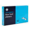 Dependaplast - Metal Detectable Washproof Plasters - Assorted - Blue - Box of 40