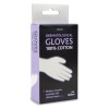 Retail cotton gloves white medium - one pair - Pack of 6