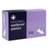 Dependaplast Washproof Plasters Perforated Dispenser Box of 100